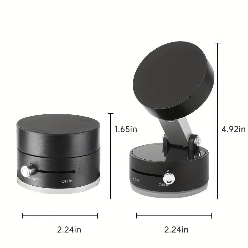 Foldable Double-sided Adsorption Vacuum Magnetic Phone Bracket A2 Hands Free Car Dashboard Mount Portable Desktop Cell Phone Stand Multi Scene Universal Phone Holder