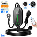 AFEEV Electric Car Charger Type2 Portable Charger 3.5KW 16A Type 1 EVSE EV Charger GBT Wallbox WiFi APP Bluetooth Control