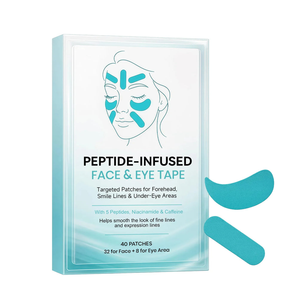 Peptide-Infused Face & Eye Tape Wrinkle Removal Sticker Smooth Forehead Smile Lines Wrinkles Peptide Facial Tape Skin Care Tools