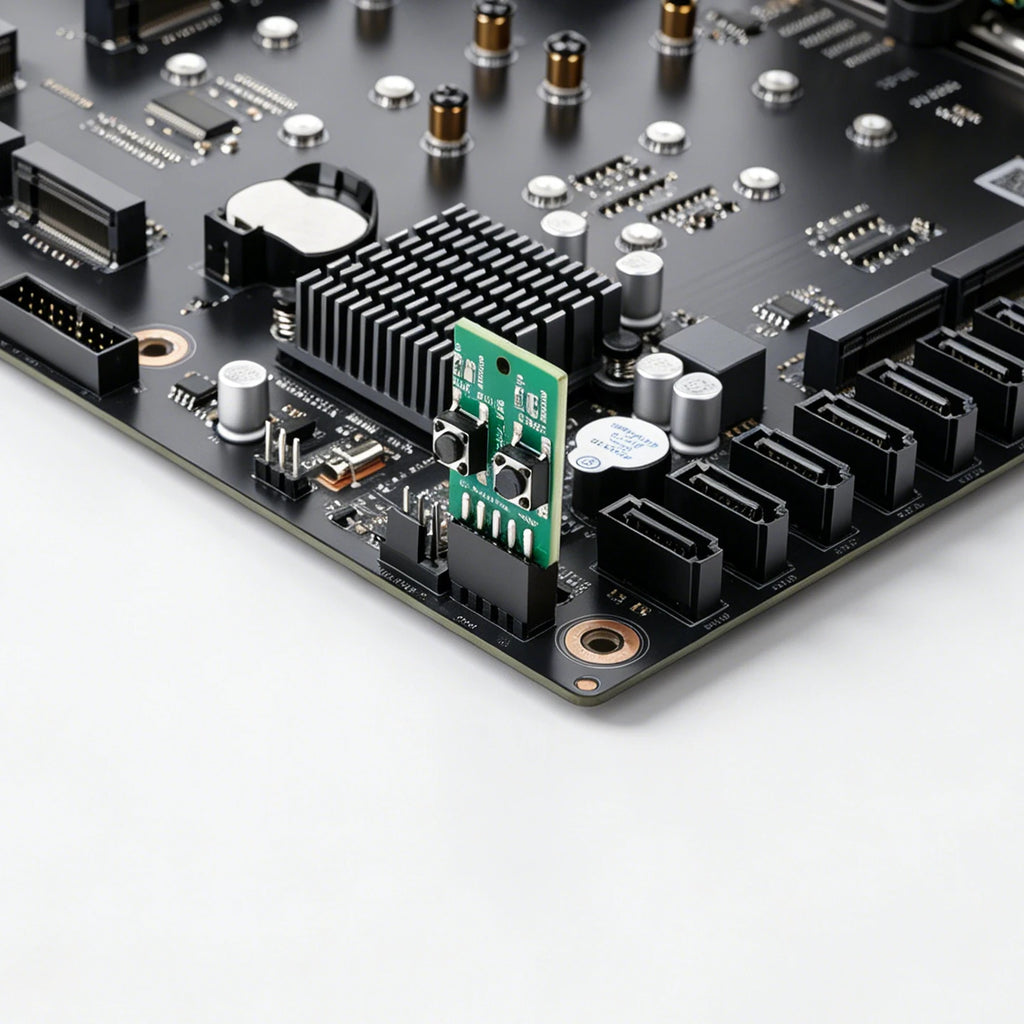 PC Power Reset Switch External Module 9Pin Motherboard Header Power LED HDD Indicator for Computer Case Test Board Repair DIY