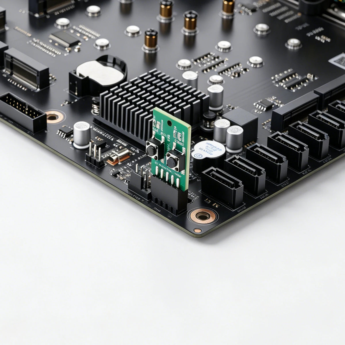 PC Power Reset Switch External Module 9Pin Motherboard Header Power LED HDD Indicator for Computer Case Test Board Repair DIY