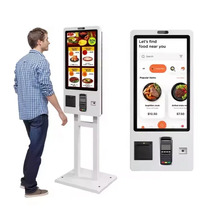 21.5 Inch Capacitive Touch Screen LCD Self-Service Ordering Machine For McDonald's/KFC Payment Order Kiosk For Restaurants