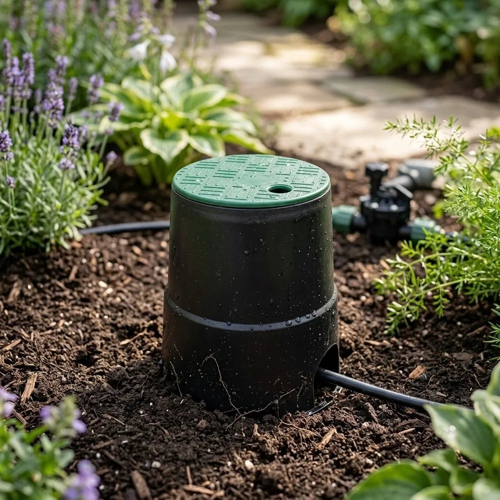 12-inch Valve Box Lid Visibility In Landscape Irrigation Accessories For Gardens Weather Resistant Easy Installation