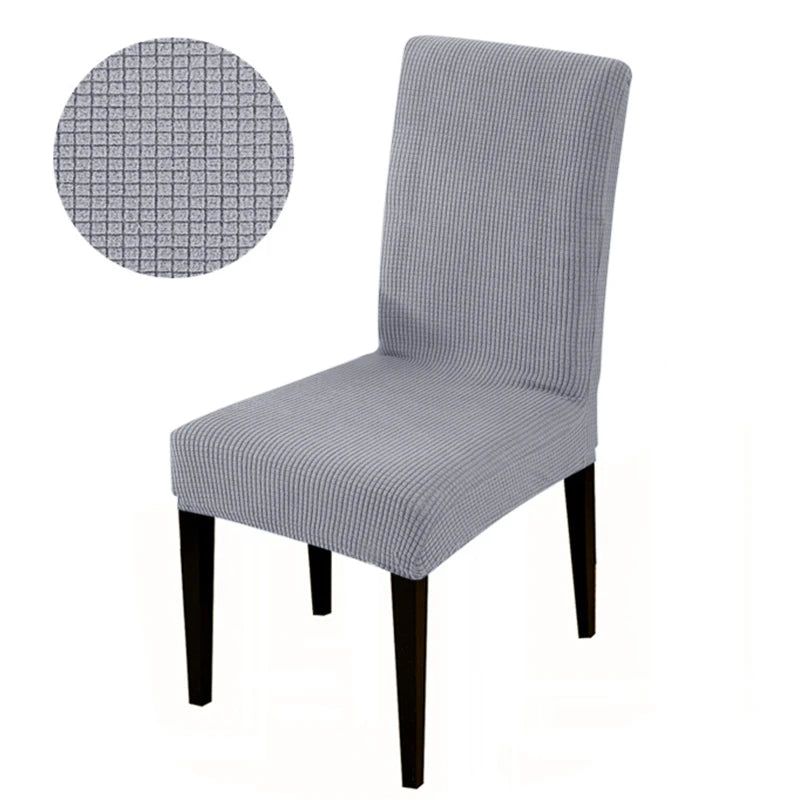 Chair cover with back Jacquard Fabric Universal Size Cheap Chair Cover Big Elastic Chair Covers Chair For kitchen Living Room