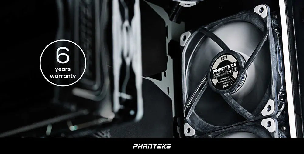Phanteks T30 120mm High Wind Pressure Industrial Grade Cooling fan Vapo Bearing 4pin PWM 3000 rpm Remperature Control Silent Fan