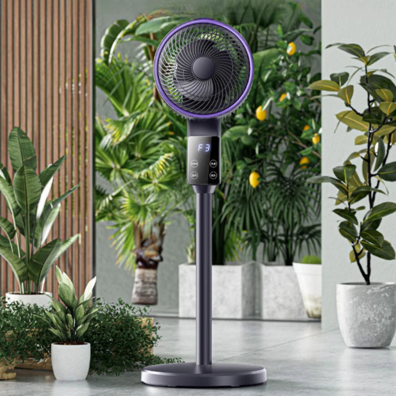 Air Circulator Fan with Aroma Diffuser,Long-Distance Oscillating Floor Fan for Home/Dorm,Energy-Saving 3-Speed Quiet Desk Fan