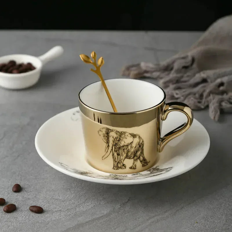 New Dynamic Mirror Reflection Cup Mug 250~300ml Home Drinkware Creative Ceramic Anamorphic Cup Coffee Tea Set Interesting Gift