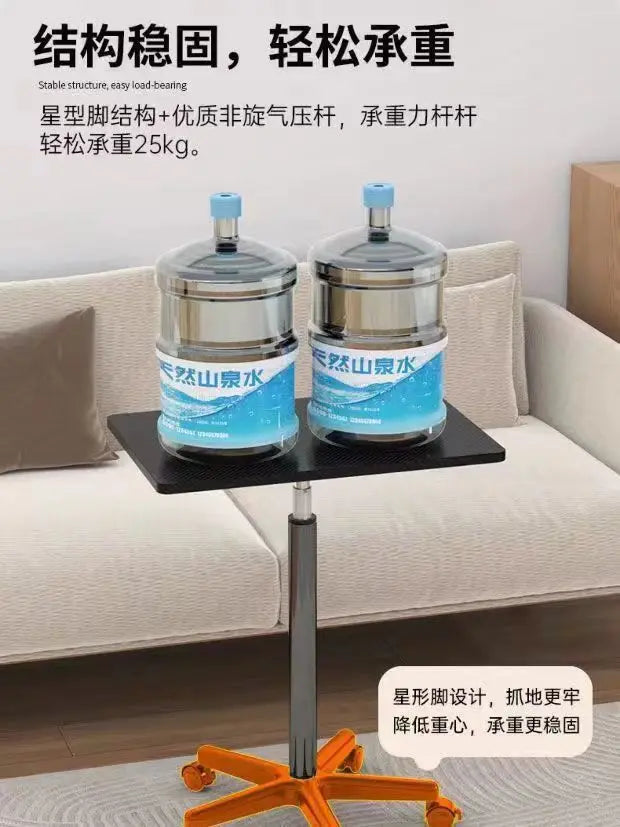 Modern Mobile Adjustable Desk, Dormitory Workstation, Small Bedside Table with Casters, Live Streaming Desk