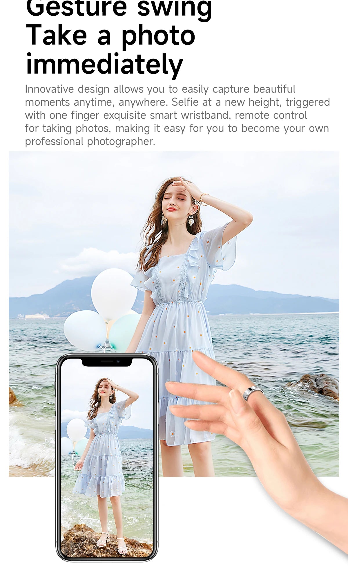 R09 Smart Ring Men Women with Charging Case Heart Rate Blood Oxygen Skin Temperature Monitor Waterproof For Android iOS R12