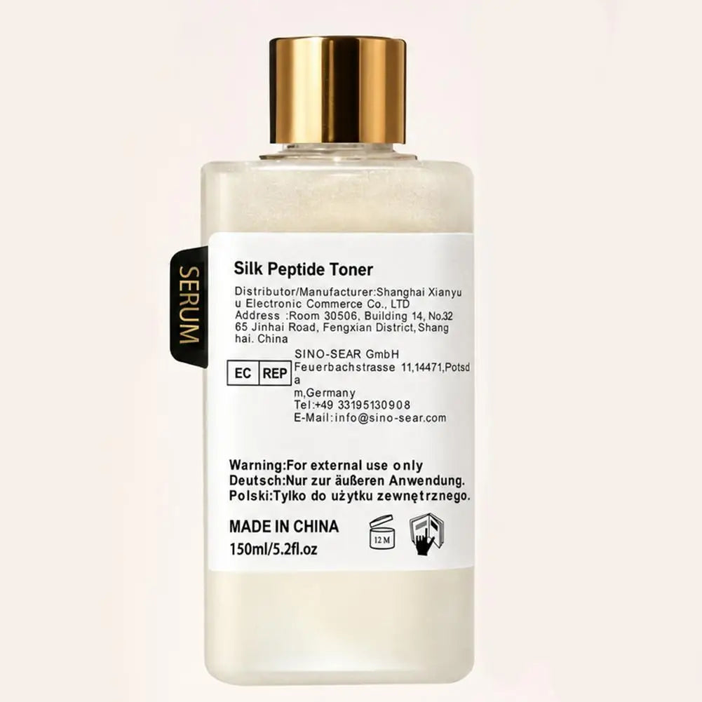 Silk Peptide Toner 150ml Relieves Dryness & Sensitivity Quick Absorb Non-Greasy Skin Moisture Lock Skincare
