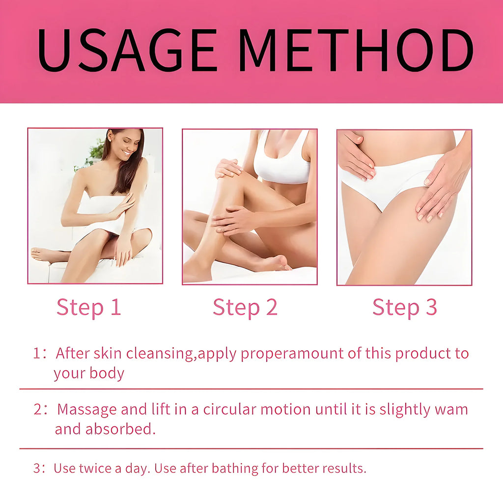 Inner Thigh Firming Cream - Fragrance-Free, Moisturizing Cream Suitable for All Skin Types, Lifts and Firms Skin, Smooths Thighs, Buttocks, and Abdomen Body Cream
