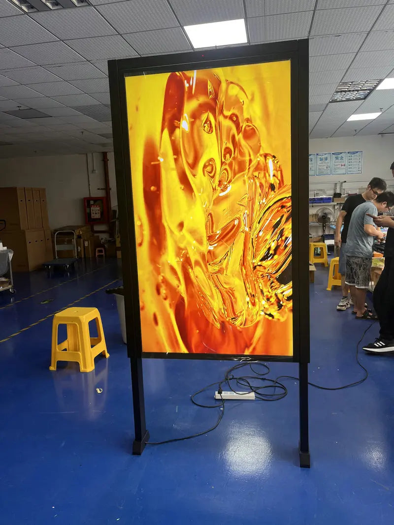 65 Inch 55 Inch Single Dual Side LCD Digital Signage High Brightness 2500 Nits Window Facing Advertising Android Player