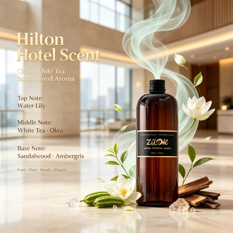 House Fragrance Essential Oil 500ml Ritz Carlton Hilton Hotel Scent Long-lasting Aromatherapy Deodorant,give 10pcs Reed Sticks
