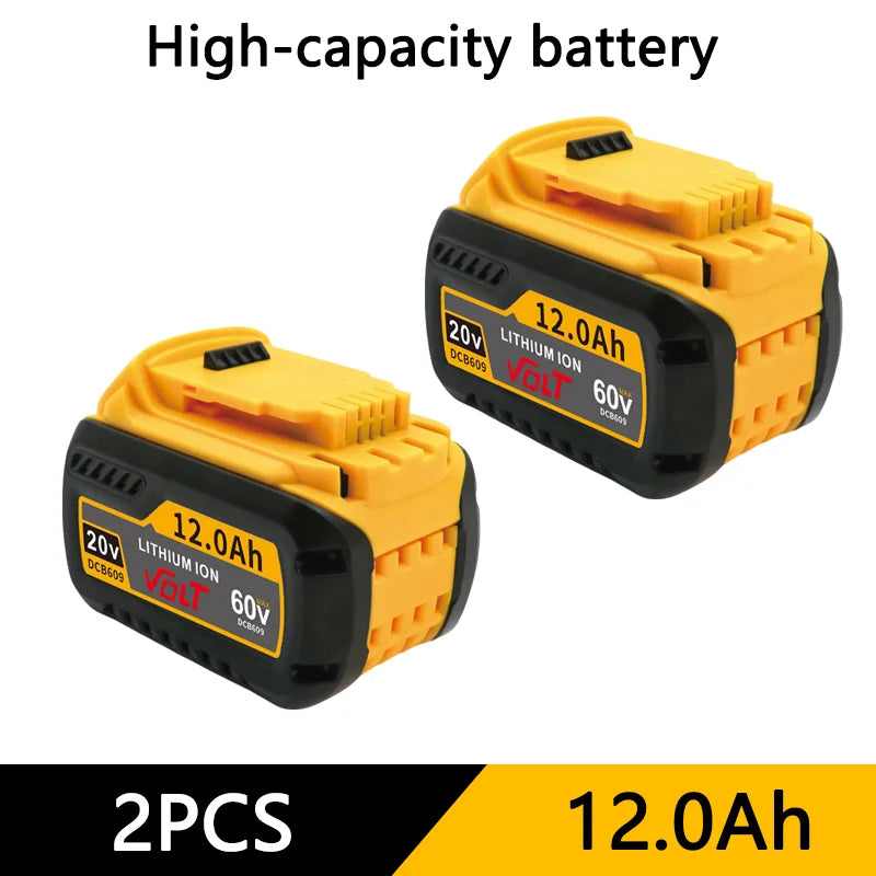 For DEWALT Battery 60V 9.0AH 12.0AH 18.0AH, Rechargeable Lithium-ion Battery, DCB609，DCB118，DCB606，Power Tool Battery