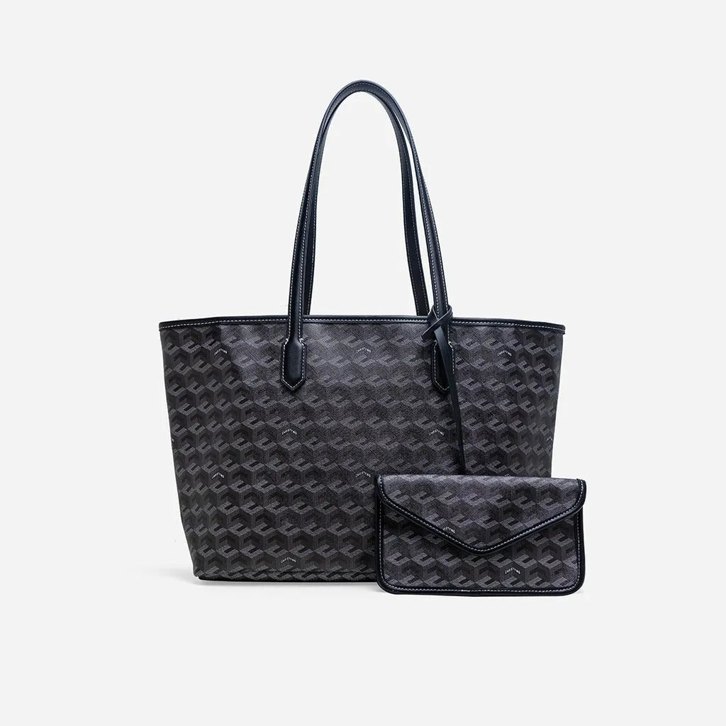 Large Capacity Geometric Print Tote Bag Fashion Women's Handbag Shopper Bag