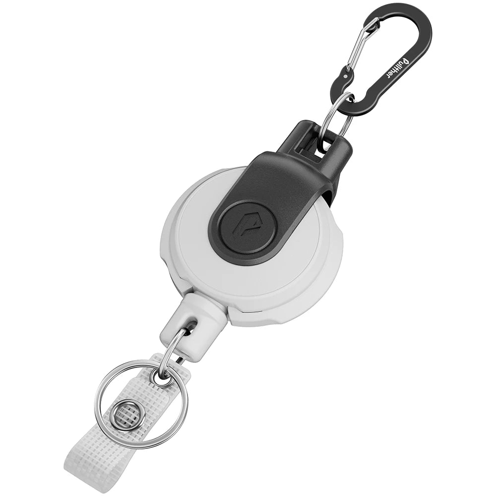 Retractable Key‌ Chain for man Reel‌ Badge Holders Retractabl Carabiner Quick Release Spring Clip outdoor camping equipment