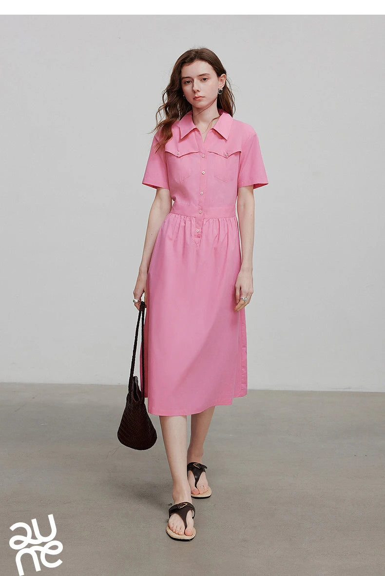 TOYOUTH Women Dress 2025 Summer New Elegant Dress 8529020
