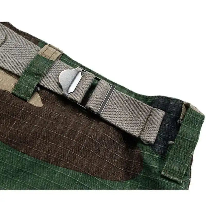 PFNW Men's Summer 2025 New Camouflage Calf-length Cargo Pants Buckle Belt Drawstring Men's And Women's Casual Shorts 28W6060