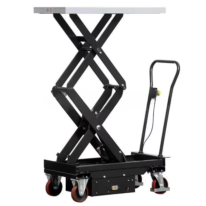 Hydraulic lift table Foldable scissor lift car 1.5 meters height 300 kg load workshop material handling