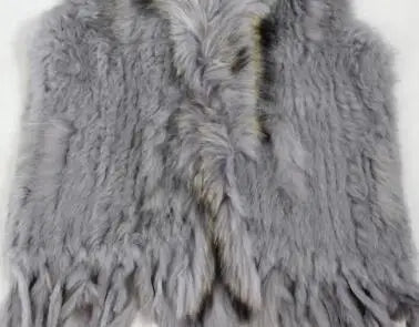 17 colors woman girl real rabbit fur vest jacket spring winter warm genuine rabbit fur knit coat vest black beige
