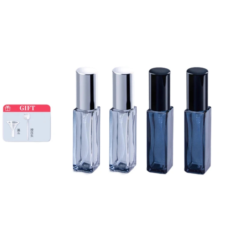 4PCS 10/20ml High Quality Perfume Spray Bottle Empty Glass Parfum Atomizer Travel Cosmetic Bottl Sample Vials Refillable Mini