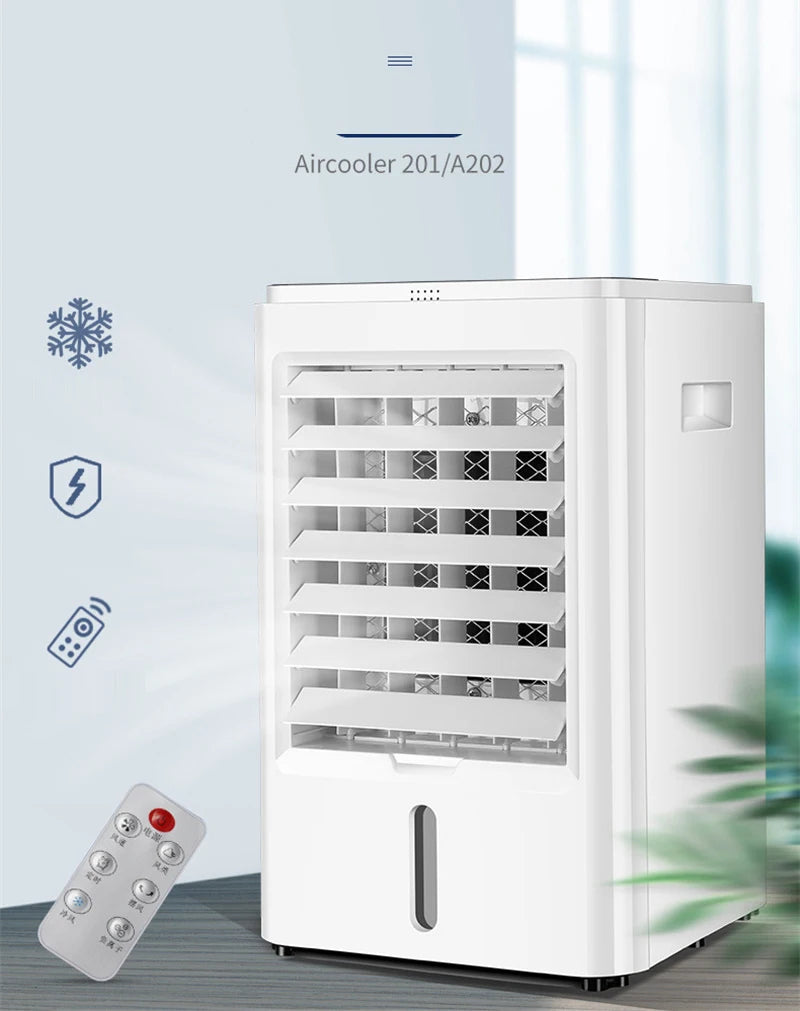 A-201 Cooling Only Air Cooler Household Air Condition Fan 3 Gear Air Conditioner Mini Air-Conditioning Fan Water-Cooled Fan