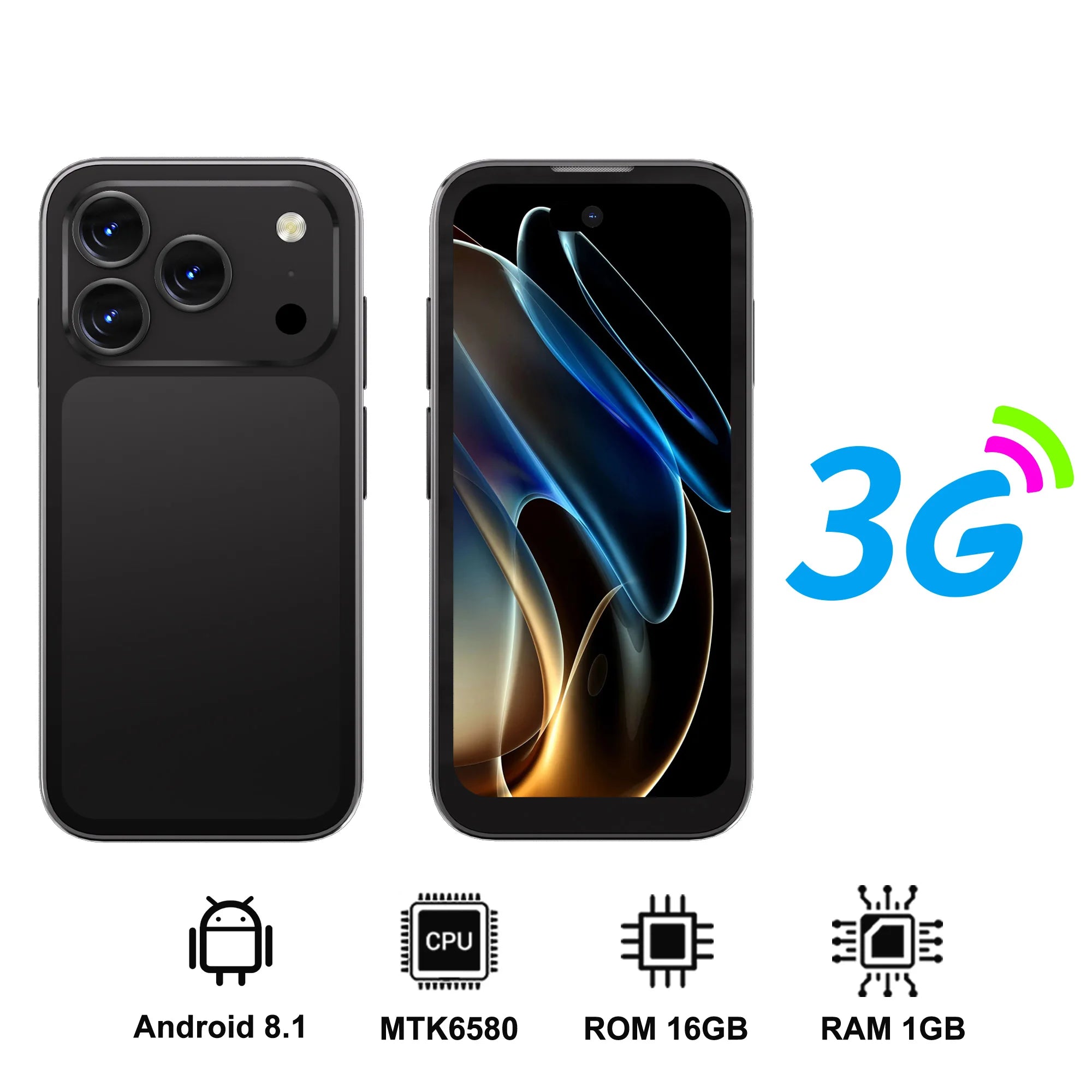 2026 NEW SERVO 17PRO MAX 3G Small Smartphone Android System Dual Camera Face Unlock APP Download Mini Smart Phones 3.75" Display