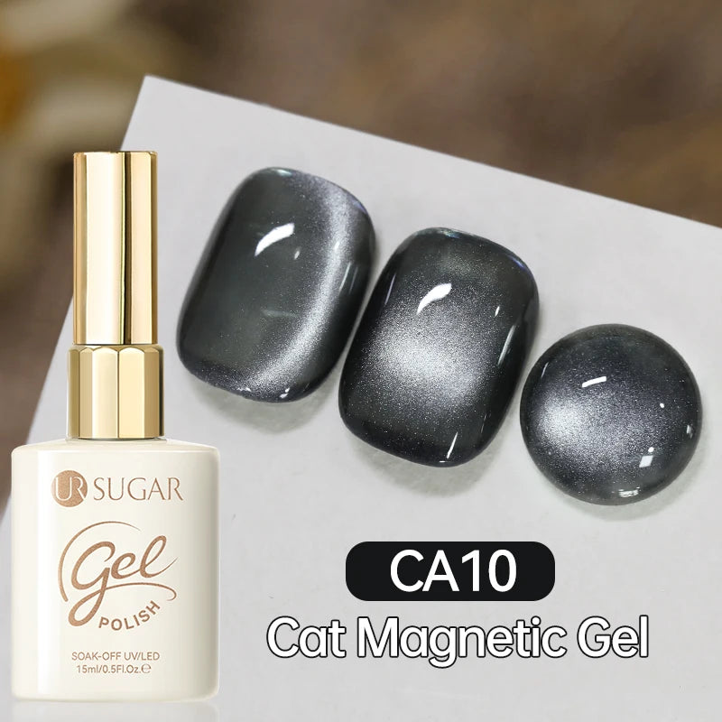 UR SUGAR 15ml Cat Magnetic Gel Jelly Glass Full Coverage Varnis Magnetic Gel Soak Off UV LED Gel Autumn Winter Xmas Manicure