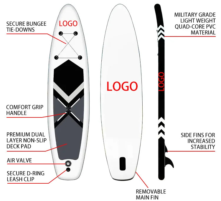 Standing Fishing Racing Water Sports Surfboard Made in China Sup-board Inflatable Paddle Board