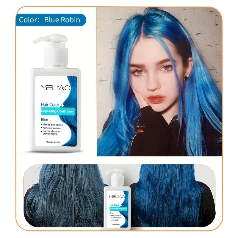 MELAO Hair Dye - Semi Permanent Hair Color Depositing Conditioner, Cruelty-free