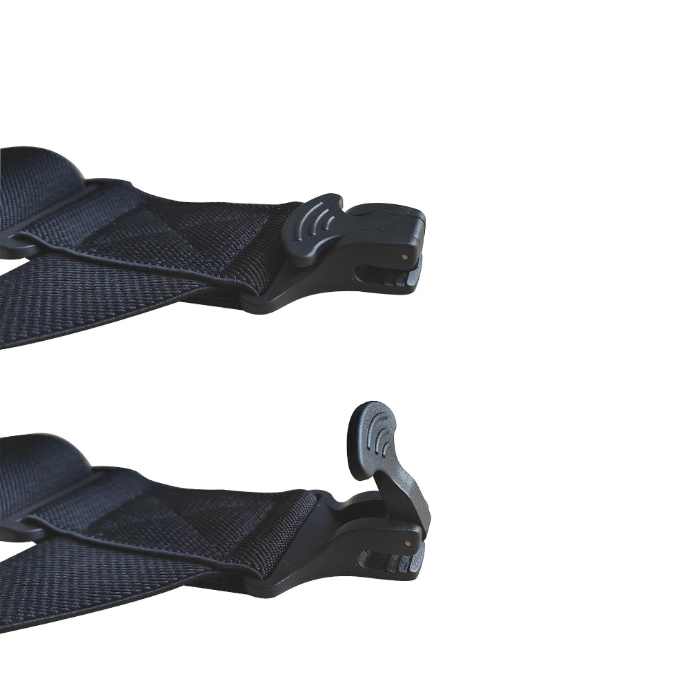 Suspenders for Men Work 3.8cm Wide 2 Plastic Clips Heavy Duty Big and Tall Trucker Suspenders Adjustable Elastic Trouser Braces