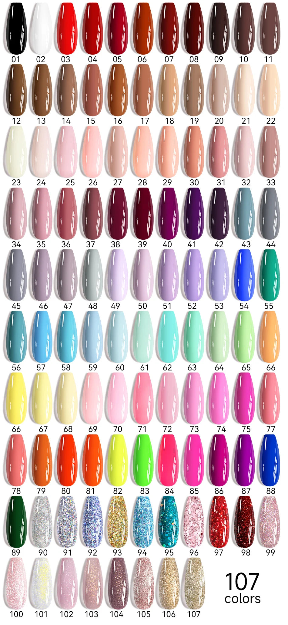 UR SUGAR 7ML Valentine’s Day Gel Nail Polish 107 Colors Classic Black Red Glitter Semi Permanent Autumn Soak Off UV Gel Varnish