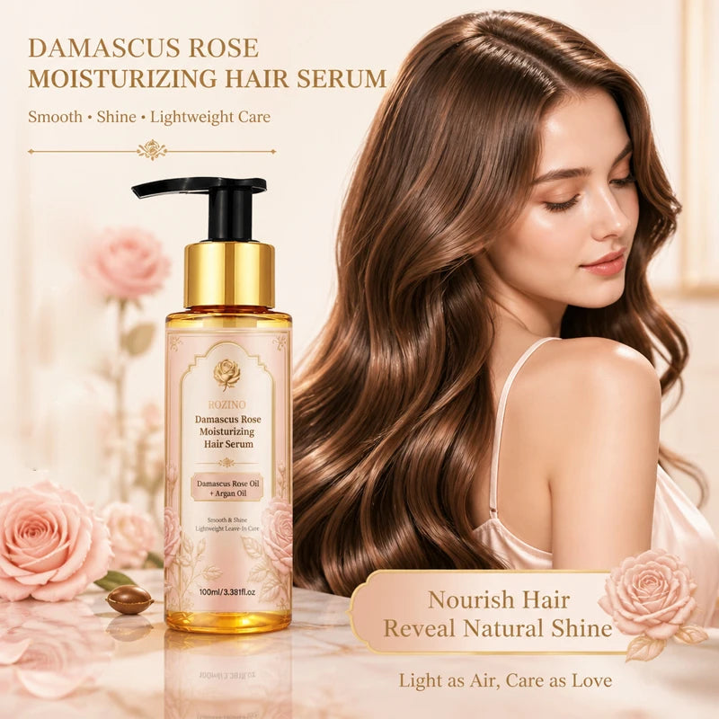 Rozino Bulgarian Damascus Rose Hair Essence – Leave-In Hair Care