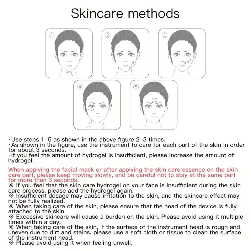 Handheld Rechargeable Skin Care Beauty Device, Gentle Lifting for Eye & Face, Daily Massage Care Tool