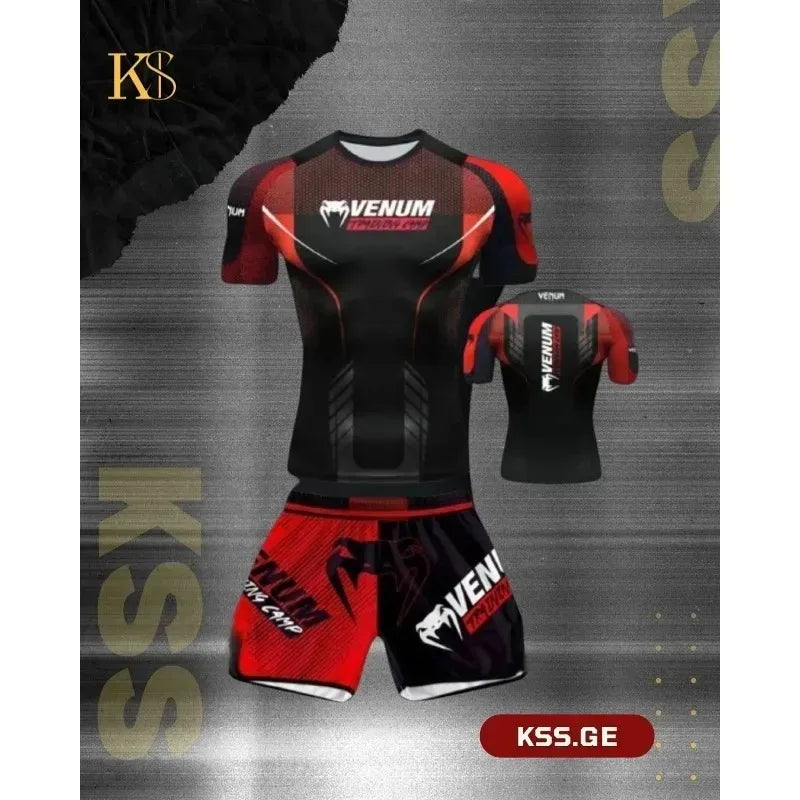 Best-selling Men's and Women's Outdoor Sports Casual Short-sleeved Short-pants Sets; Martial Arts and Boxing Clothing