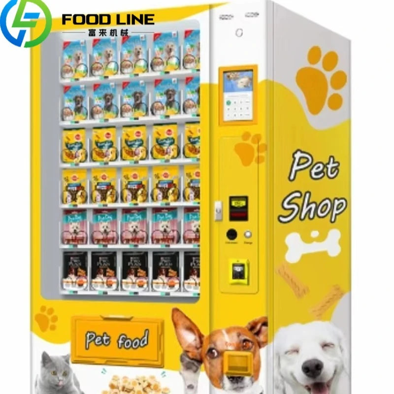 Customized Pet food bank vending machines are very popular in the United States