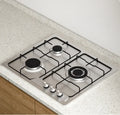 Boske 3 Burner Gas Stove Stainless Steel Panel High Power for Home Use Natural Gas LPG CEL