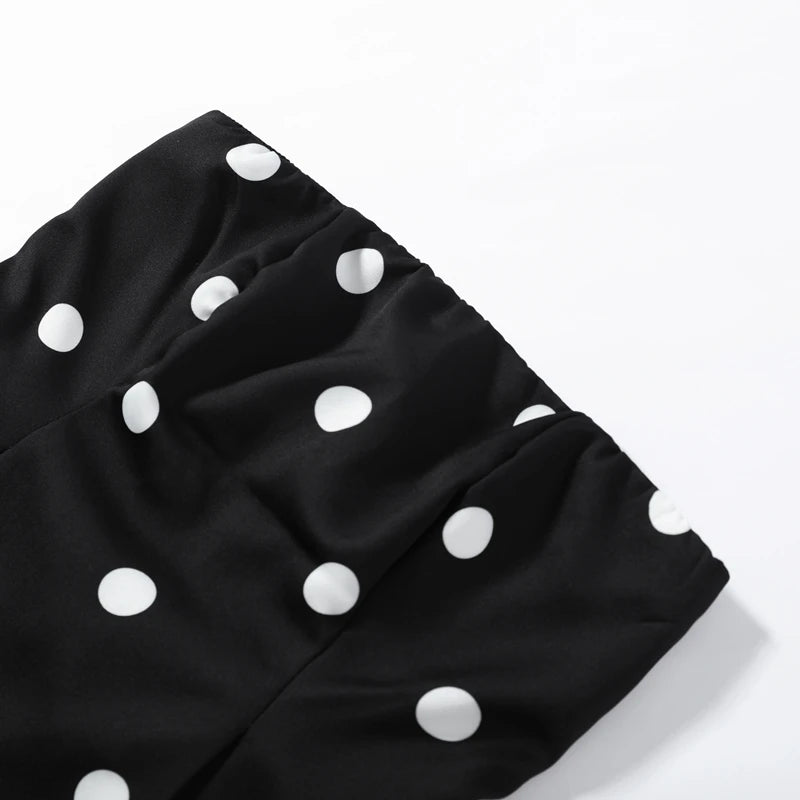 Elegant Polka Dot Women's Jumpsuit Sleeveless Waist-closed Backless Tube Top Lady Long Romper 2026 Summer Fashion Female Rompers