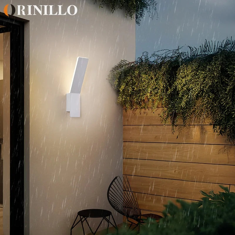LED outdoor wall lamp IP65 modern simple waterproof hotel villa garden door creative outdoor lighting