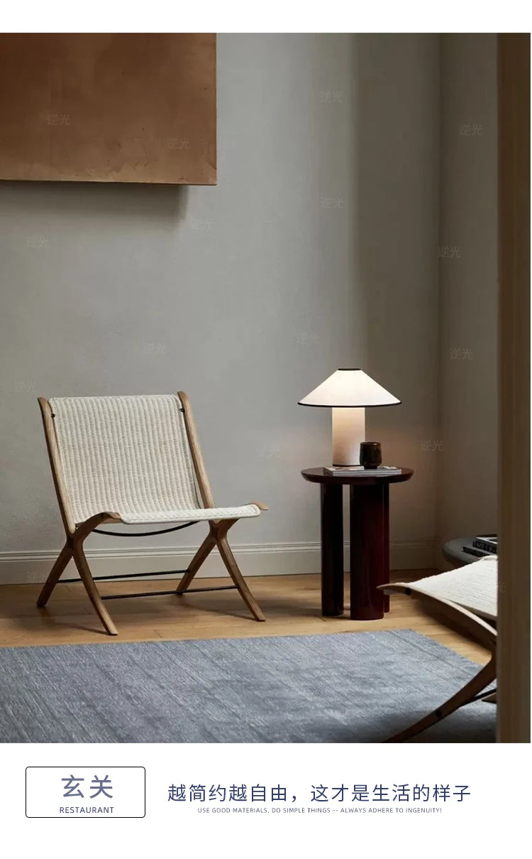 Colette Table Lamp Japanese Wabi-sabi Fabric Art Decorative white mushroom lamp Living Room Study Bedroom Bedside light