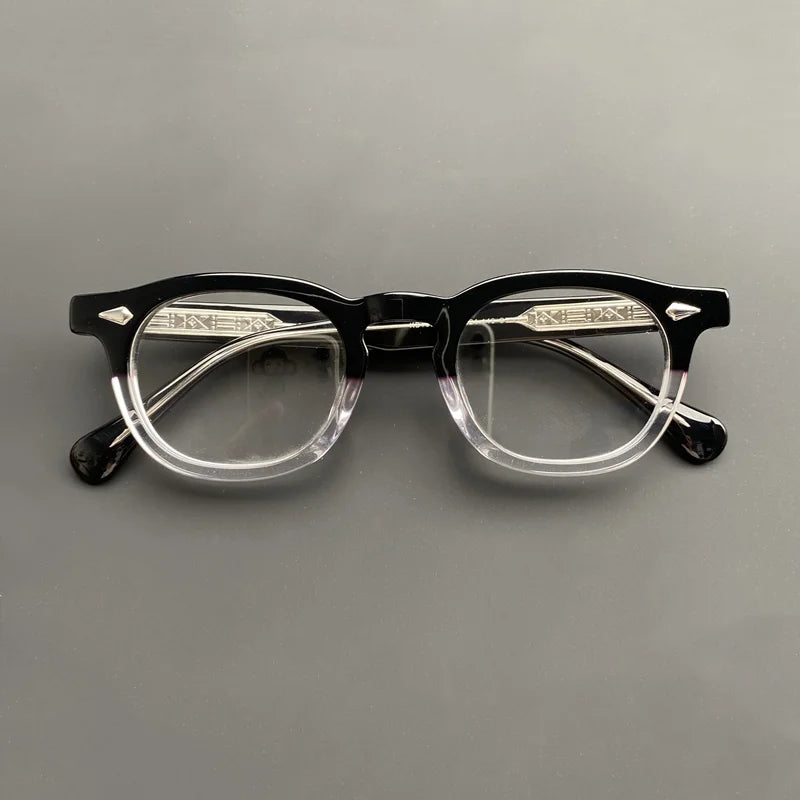 Johnny Depp Optical Glasses Frame Men Women Retro square computer acetate glasses frame men prescription myopia glasses