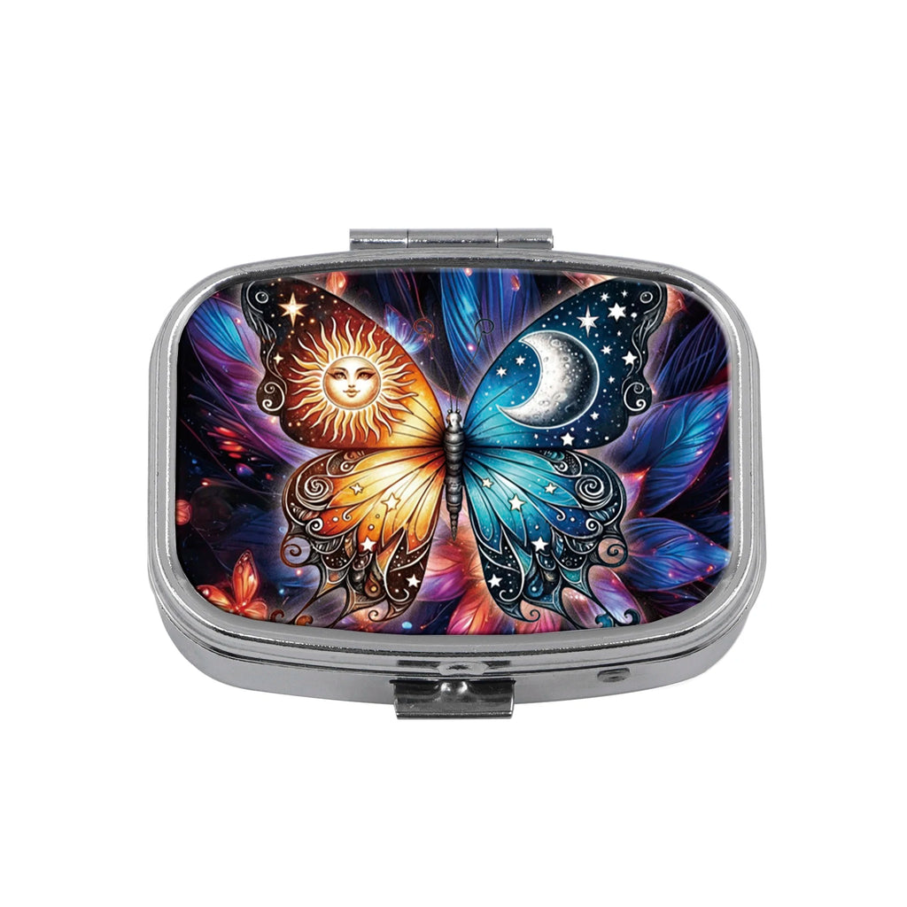 Animals Metal Medicine Box Bird Pill Packaging Health Products Butterfly Moisture Resistant Storage Case Personalized Casket