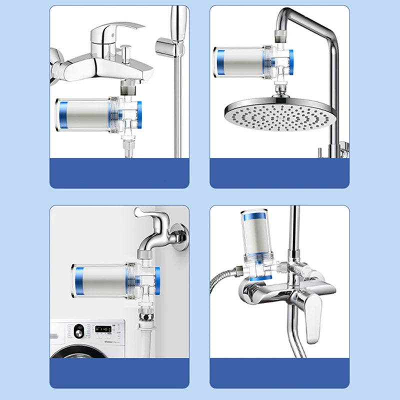 Purifier Output Universal Water Pipe Filter Pp Cotton Shower Bath Sprayer Strainer Faucet Filter Water Heater Kitchen Bathroom