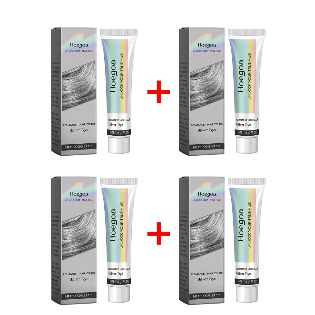 Grey Hair Dye Permanent Styling Hair Color Wax Shampoo Fashion No Damage Quick Coloring Lasting Professional Hairs Dyeing Cream