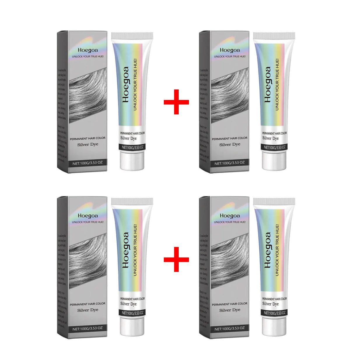 Grey Hair Dye Permanent Styling Hair Color Wax Shampoo Fashion No Damage Quick Coloring Lasting Professional Hairs Dyeing Cream