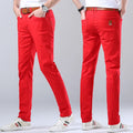 Men's Classic Denim Pants 2022 New Fashion Casual Straight Stretch Slim Fit Jeans High Quality Cotton Colorful Brand Pants