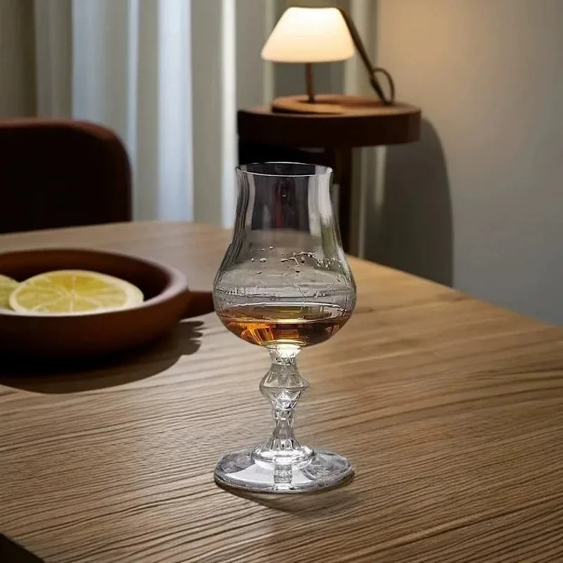 1pcs Whiskey Glass  Luxury Snifter Tasting Tumbler for Bourbon Scotch Cognac Elegant Clear Wine Glasses for Bar & Home Gift