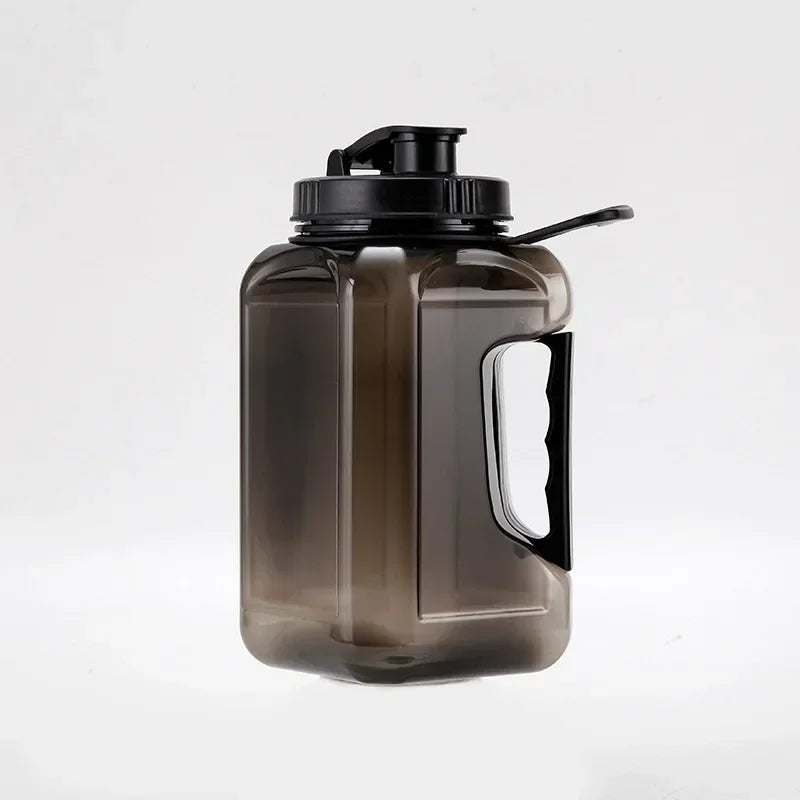 2.4L Large Capacity Fitness Water Bottle,BPA Free Portable Sports Bottle for Camping Gym Cycling,Men's Plastic Water Bottle