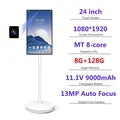 32 Inch Android 15 6G+128G Smart Screen, Floor Stand TV with Remote Controller, 2K Camera Video Call, Inbuit 148WH Battery Power