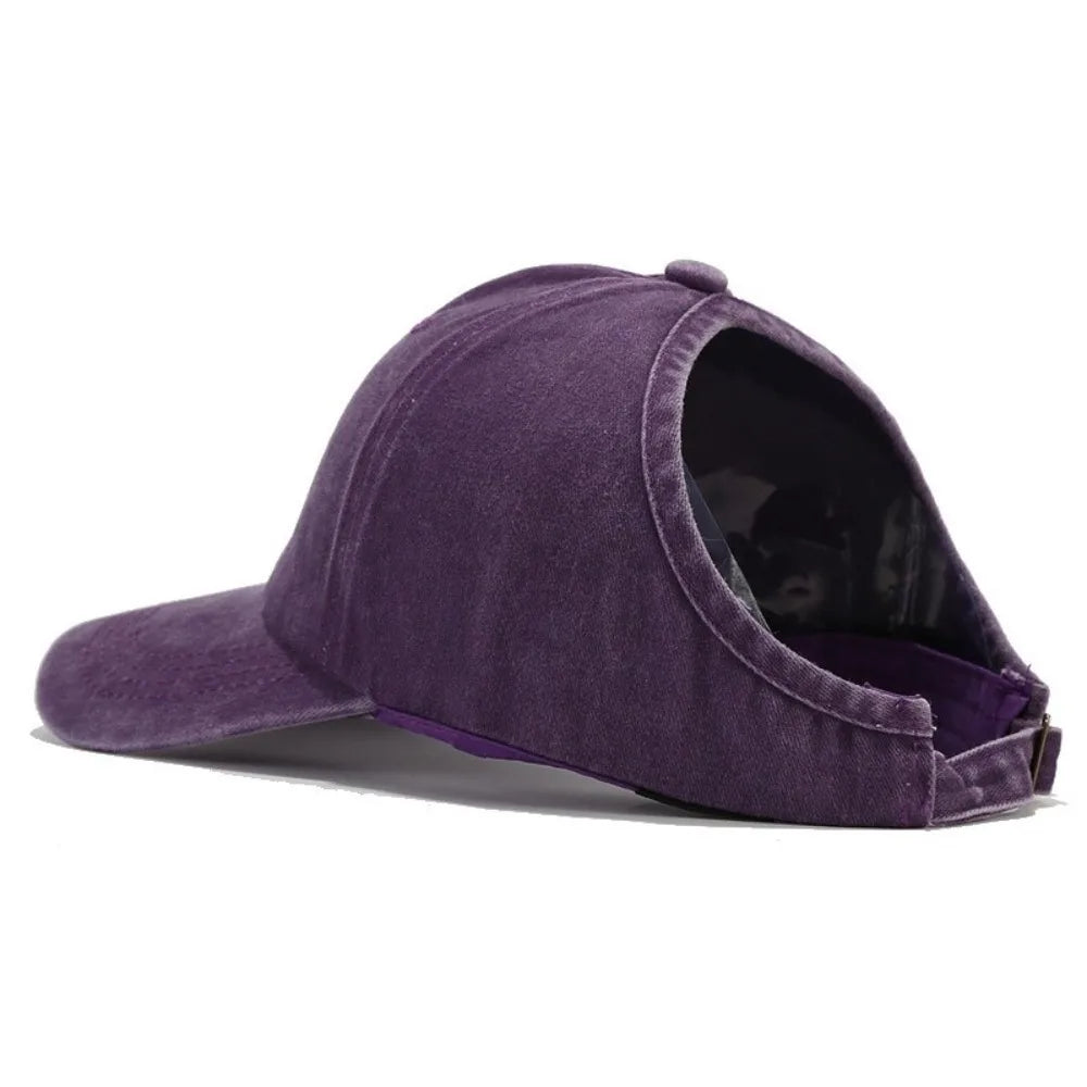 Visor Cap Solid Color Washed Baseball Cap Hip Hop Adjustable Empty Top Hat Snapback Cap JK Sun Protection Peaked Hat Girl